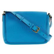 Burberry Vintage Pre-owned Laeder axelremsvskor Blue, Dam