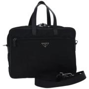 Prada Vintage Pre-owned Nylon prada-vskor Black, Dam