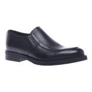 Baldinini Loafers in black tumbled leather Black, Herr