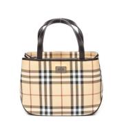 Burberry Vintage Pre-owned Belagd canvas totevskor Beige, Dam