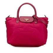 Prada Vintage Pre-owned Nylon prada-vskor Pink, Dam