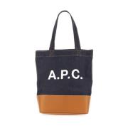 A.p.c. Dubbelhandtag Axel Toteväska Blue, Dam