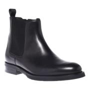 Baldinini Ankle boots in black leather Black, Herr