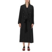 UMA Wang Oversize Callie Coat Tillverkad i Italien Black, Dam