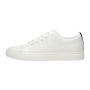 PS By Paul Smith Vita Läder Låga Sneakers White, Herr