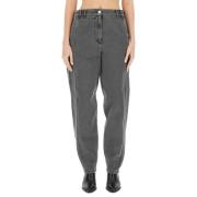 Patou Cargo Byxor Regular Fit 100% Bomull Gray, Dam