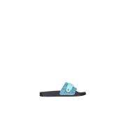 Moschino Flip Flops Sliders Blue, Dam