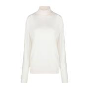 Jil Sander Stiliga Sweaters för Män och Kvinnor White, Dam