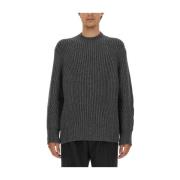 Alexander McQueen Oversize Ulltröja Tillverkad i Italien Black, Herr