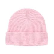 Alexander Wang Stickad Beanie Mössa Tillverkad i Kina Pink, Dam