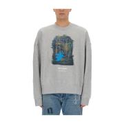 Palm Angels Skogsjakt Sweatshirt Gray, Herr