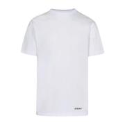 Off White Vit Bomull T-shirt Ss22 White, Herr