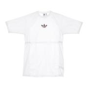 Adidas Vit Tee Klänning med Trefoil Logo White, Dam