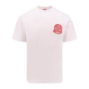 Kenzo Vit T-shirt med ikonisk patch White, Herr