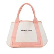 Balenciaga Vintage Pre-owned Canvas totevskor White, Dam