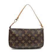 Louis Vuitton Vintage Pre-owned Canvas handvskor Brown, Dam