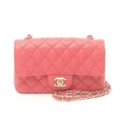 Chanel Vintage Pre-owned Tyg axelremsvskor Pink, Dam