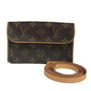 Louis Vuitton Vintage Pre-owned Tyg louis-vuitton-vskor Brown, Dam