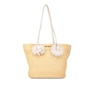 Miu Miu Pre-owned Pre-owned Tyg totevskor Beige, Dam