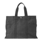 Hermès Vintage Pre-owned Canvas handvskor Gray, Dam