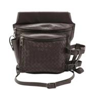 Bottega Veneta Vintage Pre-owned Laeder crossbodyvskor Brown, Dam