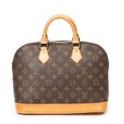 Louis Vuitton Vintage Pre-owned Belagd canvas handvskor Brown, Dam