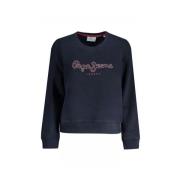 Pepe Jeans Blå Bomullströja Blue, Dam