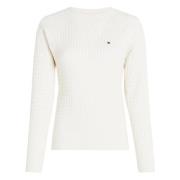 Tommy Hilfiger Ivory Petal Sweater Beige, Dam