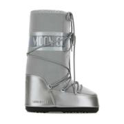 Moon Boot Silver Isolerade Vinterstövlar Gray, Dam