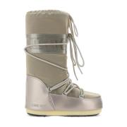 Moon Boot Platinum Vattentäta Vadderade Vinterstövlar Beige, Dam