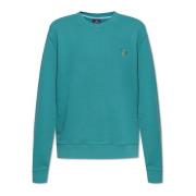 PS By Paul Smith Sweatshirt med logotyp Green, Herr