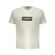 Napapijri Bomull T-shirt | Vit | Sku: Na-31620-S White, Herr