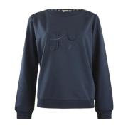 Liu Jo Crew Neck Sweatshirt Blue, Dam