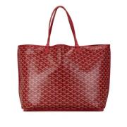 Goyard Vintage Pre-owned Tyg totevskor Red, Dam