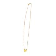 Hermès Vintage Pre-owned Guld halsband Yellow, Dam