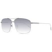 Ermenegildo Zegna Gunmetal Aviator Solglasögon med Gråa Linser Gray, U...