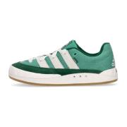 Adidas Grön/Vit Låg Sneaker med Logotyp Green, Herr