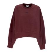 Nike Mjuk Mod Crop Crewneck Sweatshirt Red, Dam