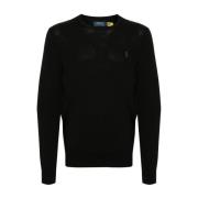 Ralph Lauren Långärmad Stickad Tröja Pullover Black, Herr