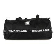 Timberland Svart Duffelväska med Avtagbar Rem Black, Herr