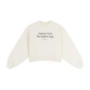 Axel Arigato Känd Tryckt Sweatshirt Beige, Dam