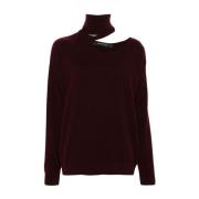 Federica Tosi Cashmere Cut Out Sweaters Brown, Dam