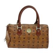 MCM Pre-owned Pre-owned Canvas handvskor Brown, Dam