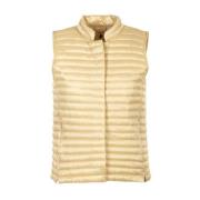 Save The Duck Beige Aria Gilet Kappor Beige, Dam