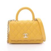 Chanel Vintage Pre-owned Laeder chanel-vskor Yellow, Dam