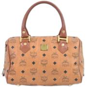 MCM Pre-owned Pre-owned Canvas handvskor Brown, Dam