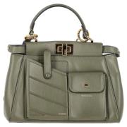 Fendi Vintage Pre-owned Laeder handvskor Green, Dam