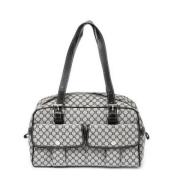 Celine Vintage Pre-owned Canvas axelremsvskor Gray, Dam