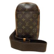 Louis Vuitton Vintage Pre-owned Tyg louis-vuitton-vskor Brown, Dam