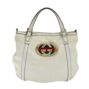 Gucci Vintage Pre-owned Canvas gucci-vskor White, Dam